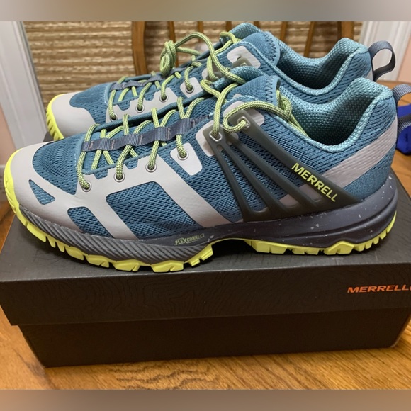 Merrell Shoes - Merrell MQM ACE Smoke Lime (Blue, Green, Gray) Hiking Sneakers Size 9 NIB